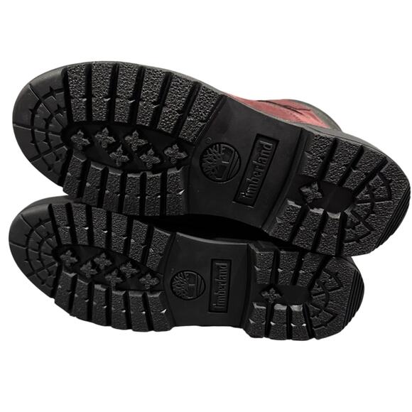 Timberland Men 6 inch Waterproof Field Boots - Color: Burgundy - Size 8.5 - Picture 4 of 8